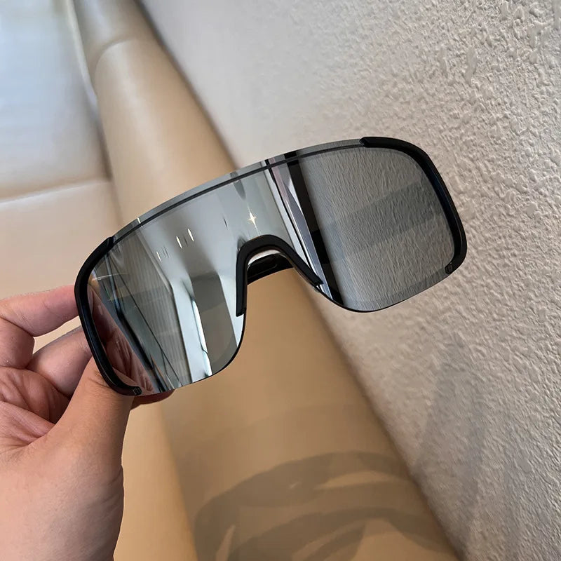 New Y2K Style Cycling Sunglasses Windproof Glasses for Men Women Retro-Reflective Sheeting Lens Road Riding Sport Glasses