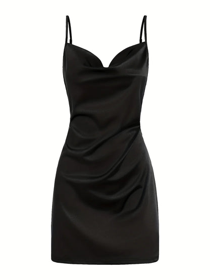 2024 Lady va va voom Satin hip suspender dress women's dress