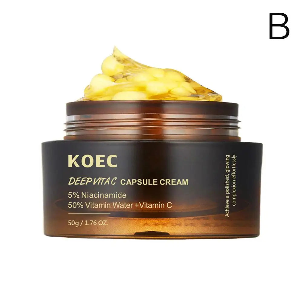PDRN Pink Collagen Capsule Cream 5% Niachinamide VC Whitening Hydrolyzed Collagen Face Cream Moisturizing Firming Skin Care