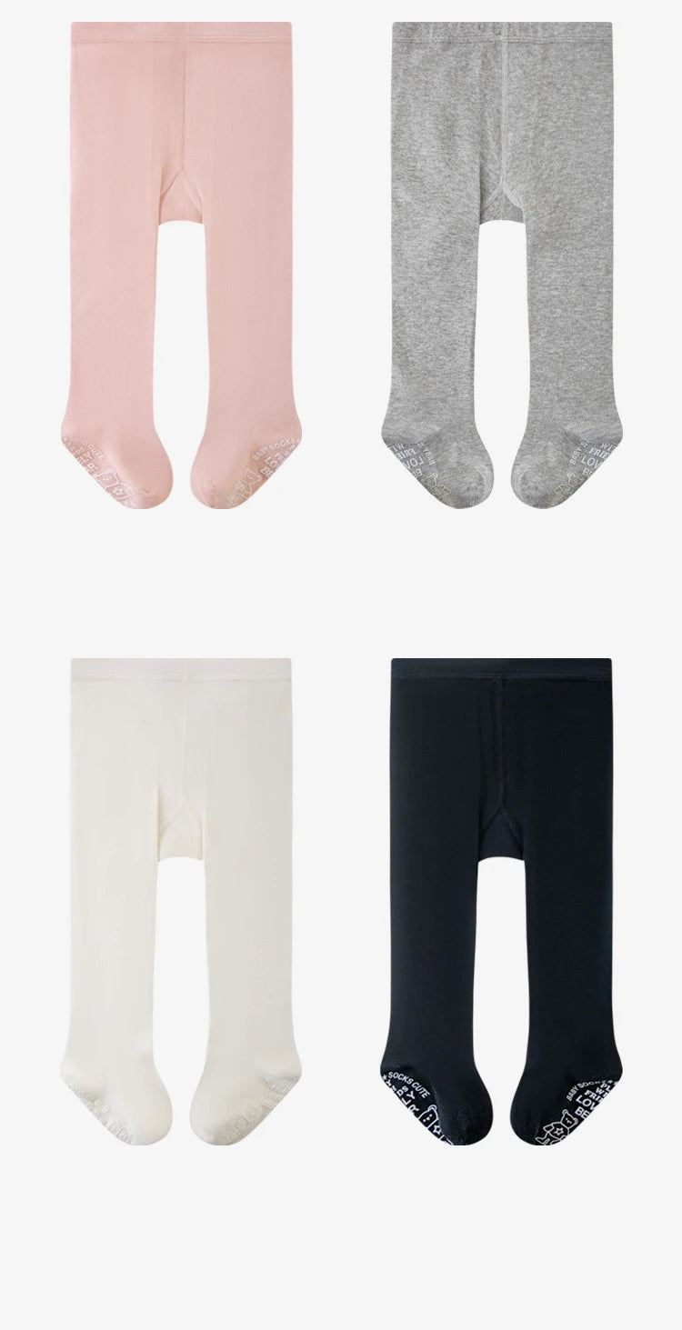Autumn Baby Leggings Bow Knitted Baby Pantyhose Solid Color Children Pantyhose Toddler Kids Stockings For Boys And Girls