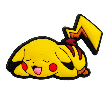 Random 10/20/30/50pcs Pokemon Cartoon Shoe Charms for Kids Sandals Classic Shoe Accessories Decoration Pins Party Birthday Gifts