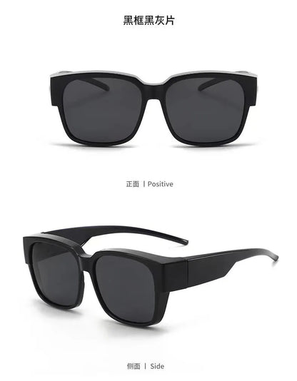 New Fashion Polarized Sunglasses Cover Over Myopia Prescription Glasses Portable Men Women Vintage Fishing Driving Eyewear