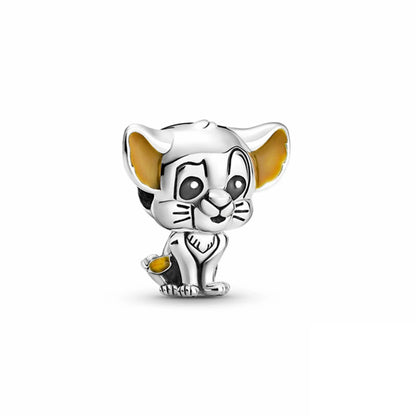 Hot Sell MINISO Disney 925 Sterling Silver Animals Mobilization Charms Beads Hot Original Bracelet DIY Jewelry Women Pendant