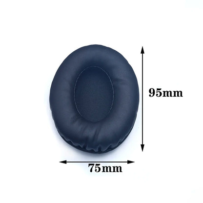 Oval Ear Pads For Headphones Covers Sponge Leather Foam Cushion 60*70 60*80 65*85 70*90 75*95 80*100 85*100 85*105 90*105 90*110