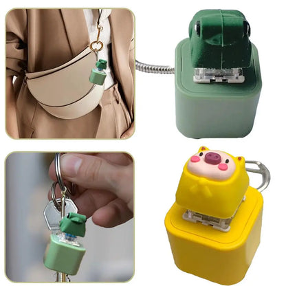 Croaking Frog Fidget Toy Keychain Rechargeable Frog Keychain with Sound & LED Lights, Funny Frog Keyboard Clicker Stress Relief