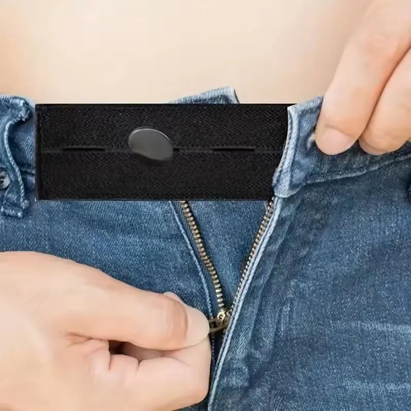 5pcs Pant Extender Belt Unisex Waist Band Tight Trousers Jeans Skirts Maternity Button Hooks Garment DIY Sewing Supplies