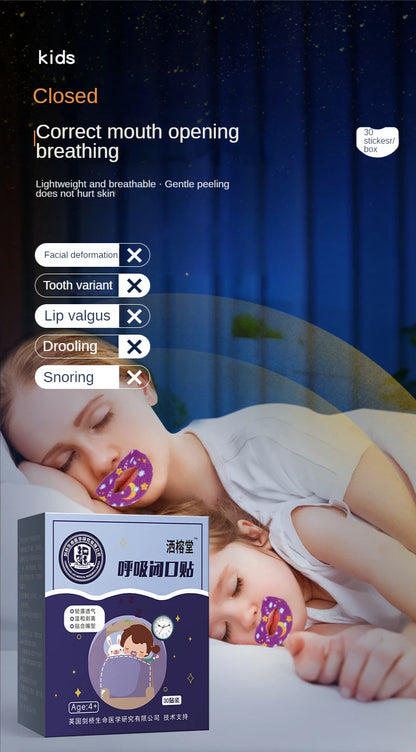 120Pcs/30Pcs Anti-Snoring Stickers - Adult Children Mouth Tape Improve Nose Breathing,Night Sleep Correction Patch