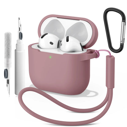 Soft Silicone Case For Apple Airpods 4 Earphone Cover Wireless Bluetooth Headset Protective Cases For Air Pods 4 Cover Accessory