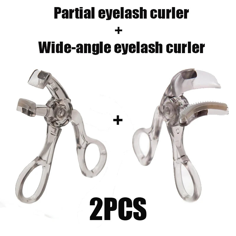 Portable Wide-Angle Eyelash Curler with Built-in Comb - for All Eye Shapes | Beginner-Friendly & Battery-Free (Travel Must-Have)