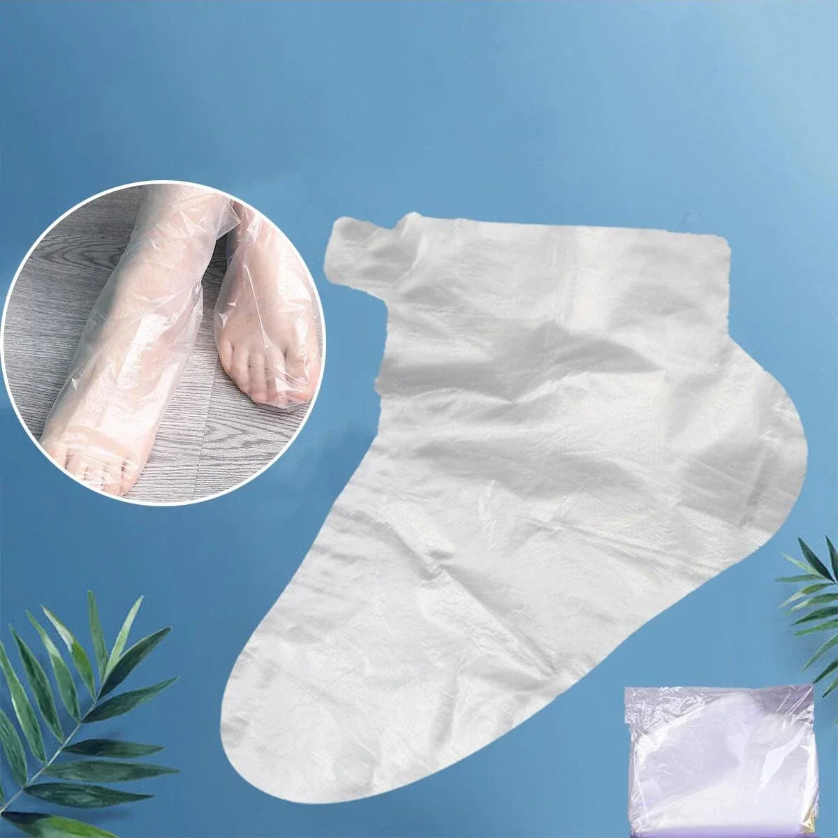 Wholesale 100 Pcs Waterproof Plastic Transparent Foot Film - One-time Foot Moisturizing Care Foot Film - Waterproof Shoe Cover