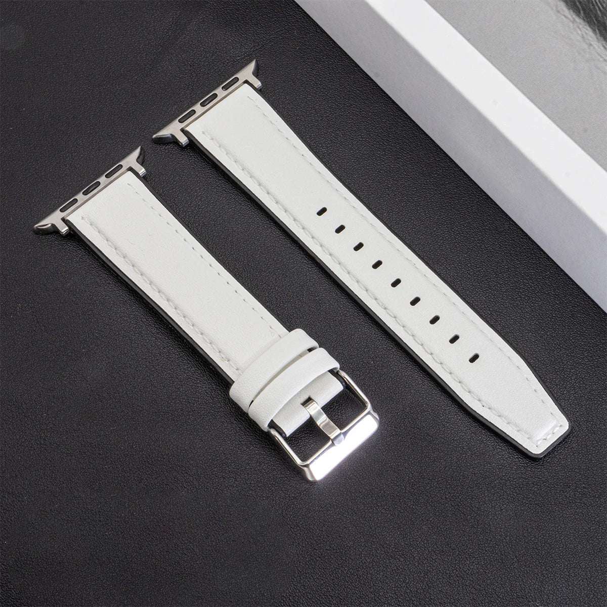 Leather Band Strap for Apple Watch Band Ultra 3 49mm 11 10 9 8 7 46 45 41mm High Quality for IWatch Series 6SE54 44 40mm Correa