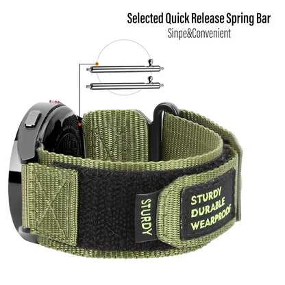 22mm 20mm Camouflage Nylon Strap for Samsung Galaxy Watch 7 6 5 4 40/44mm 6 Classic 43 47mm Band for Huawei Watch GT5 4Pro Band