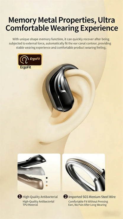 Wholesale Wireless Headphones Bluetooth 5.4 Earphones True with Mic Button Control Noise Reduction Earhooks Waterproof Headset