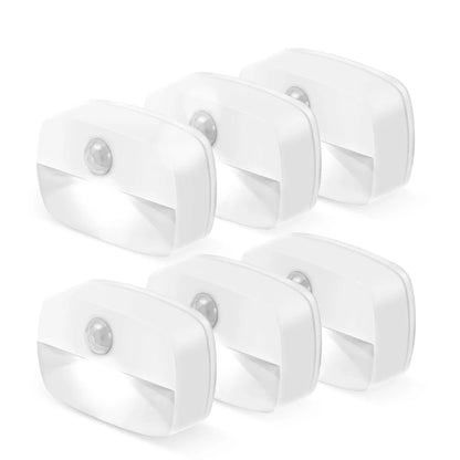 Motion Sensor Light Indoor LED Night Light Stick on Nightlight Battery Operated Lights for Hallway Stair Bathroom Closet Bedroom