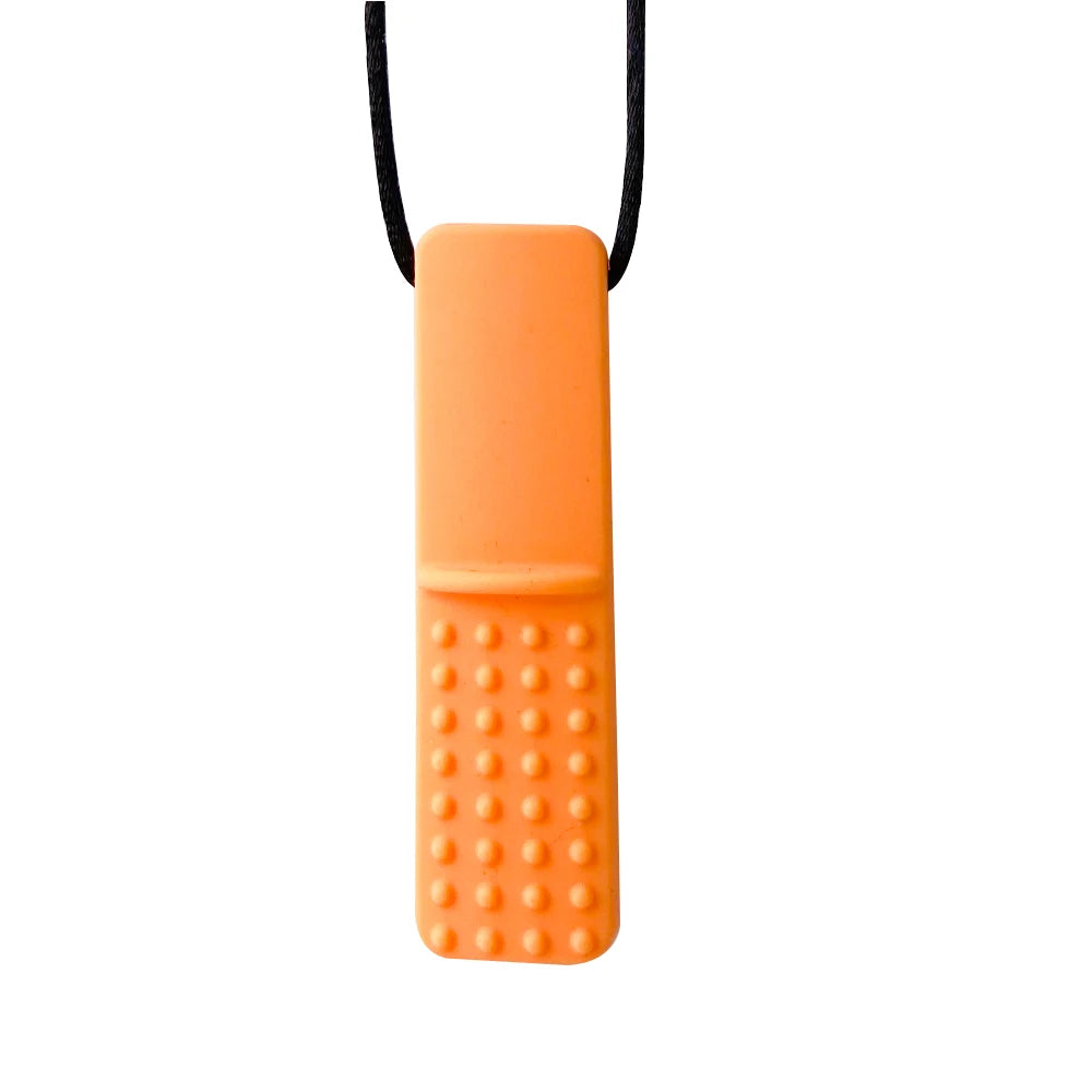 1pcs Silicone Teether Kids Chew Necklace Sensory Chewy Pendant Oral Motor Toys Therapy Tools for Autism ADHD chidren's goods