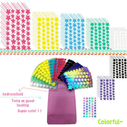 Cross-border Acne Patch - Colorful, Waterproof ,Breathable,Non-irritating,Acne-fighting,Concealing ,Acne Fluid Absorbing.