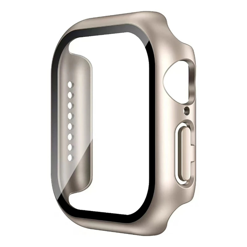 Glass+Cover For Apple Watch case 11 10 9 8 7 6 SE 5 Accessorie Screen Protector iwatch series 46mm 42mm 49mm 44mm 40mm 41mm 45mm