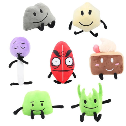 New Arrival BFDI Battle For Dream Island Plush Toy 70 Stuffed Doll Soft Animal X Number Blintz Block Marker Stapler French Fries