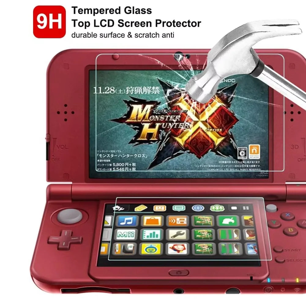 Screen Protector Tempered Glass for Nintendo Switch New 3DS XL/LL Game Console Protective Glass Film for 3DS XL LL Accessories