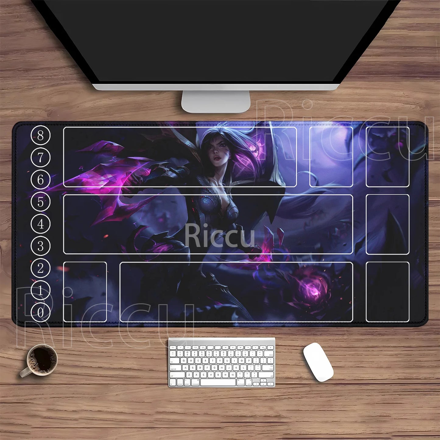 Riftbound LTCG Card playmat League of Mouse Pad Legends Jinx Series LOL 600x350mm overlock Board Game HD Printing XXL Desk Mat