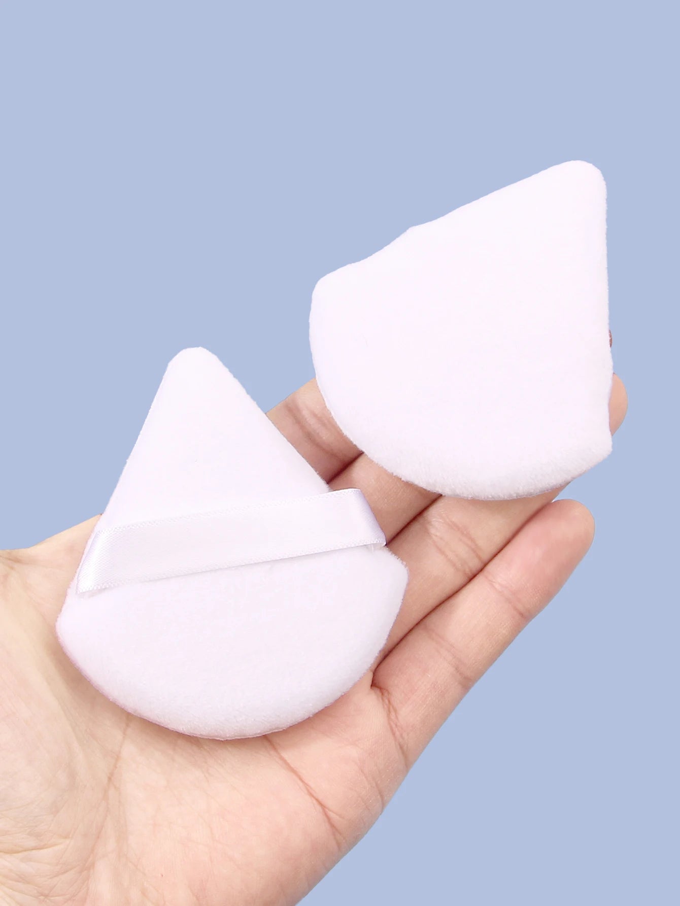 2Pcs/100Pcs  Triangle Powder Puff For Loose Powder Liquid Cosmetic Soft Plush Powder Puff Makeup Foundation Puff Makeup Tool