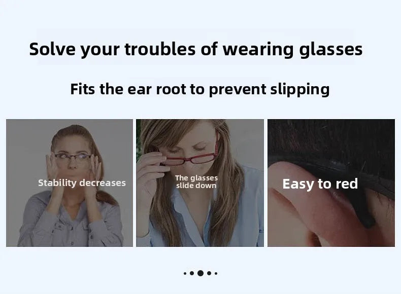 Anti Slip Glasses Silicone Ear Hooks for Sports Non Slip Eyewear Retainer Frame Grips to Prevent Falling Off