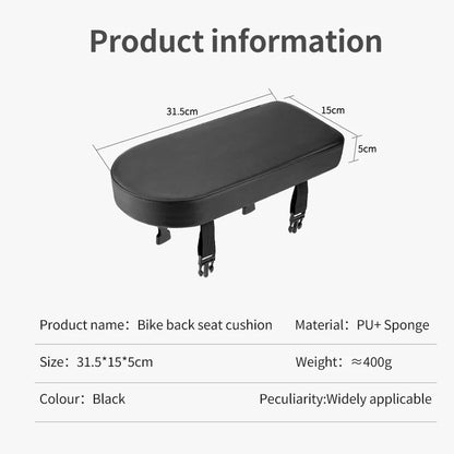 TOSUOD Bicycle Backseat Cushion Soft Comfortable Bike Seat For Men & Women Easy Installation Detachable Bicycle Parts