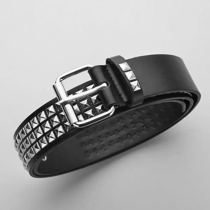 Trend Rivet Belt Heavy Metal Belt Men Women Punk Nightclub Rock Style Belt Jeans Belt Y2K Belt Fashion Decoration Women's Belts