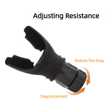 Silicone Breathing Fitness Exercise Equipment Portable Throat Adjustable Resistance Breathing Exercise Device
