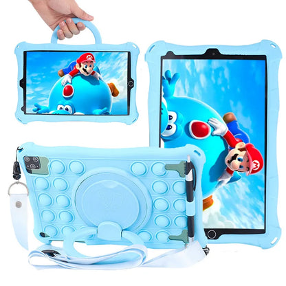 Funda Para 10.1" Universal Silicone Tablet Case 10 10.1 inch Android Tablet PC Shockproof Stand Cover Cases 25*16CM/9.84x6.3inch