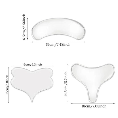 Silicone Anti Wrinkle Patches For Chest Lift Tapes Pads Necklift checklift Reusable Chest Skin Wrinkle Remover Pad Sticker