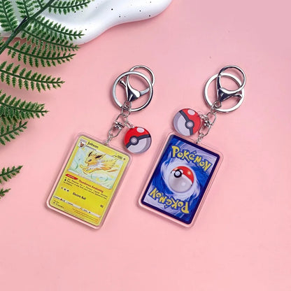 1/43Pcs Pokémon Pikachu Bulbasaur Gold Saint Acrylic Keychain Backpack Pendant Bag Charms Accessories Decoration Holiday Gifts