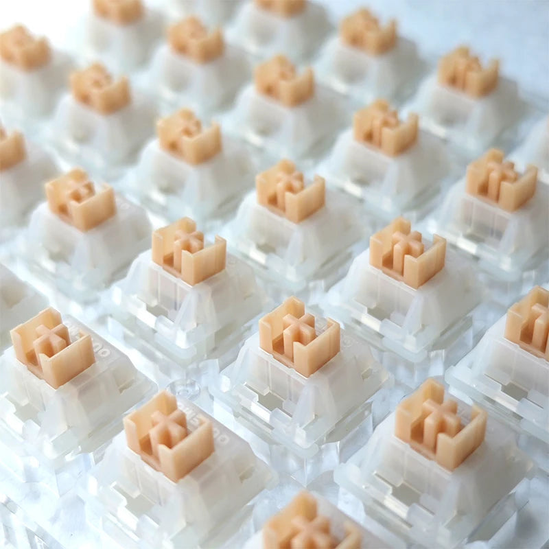 Outemu Yellow Jade Silent Switches 5Pin HP Tactile Custom Mechanical Keyboard Mute MX Switch Pre-lubed for Gaming Office