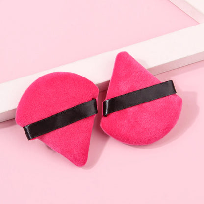 2Pcs/100Pcs  Triangle Powder Puff For Loose Powder Liquid Cosmetic Soft Plush Powder Puff Makeup Foundation Puff Makeup Tool