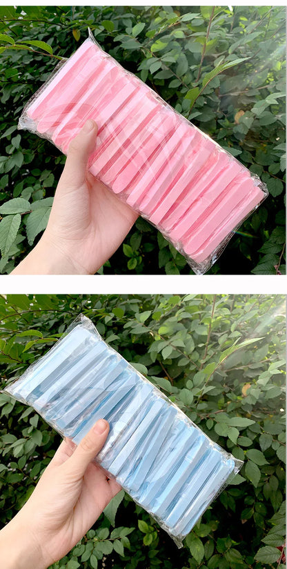 12/50PC Compressed Face Wash Wash Face Sponge Clean Face Disposable Powder Puff Face Cleansing Cotton Pad Cleansing Beauty Strip