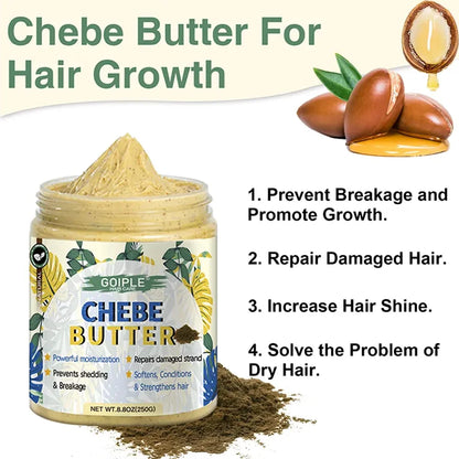 GOIPLE Chebe Hair Care Products Deep Nourish & Moisturize Conditioner Smoothing Anti-loss Breakage Hair Oil or Butter or Powder