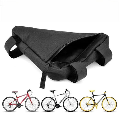 1PC Waterproof Bicycle Bag Front Tube Frame Handlebar Triangle Pouch Cycling Accessory with Frame Holder