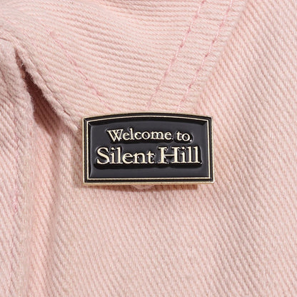 Welcome to Silent Hill Brooch Enamel Pins Horror Film Game Badge Metal Brooch Lapel Badge Punk Jewellery Backpack Accessory Gift
