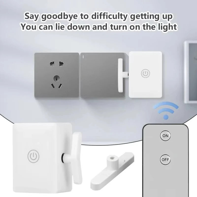 New Wireless Control Light Switch Off Tool Automatic Button Pusher Intelligent USB Rechargeable Lazy Remote Control Switch