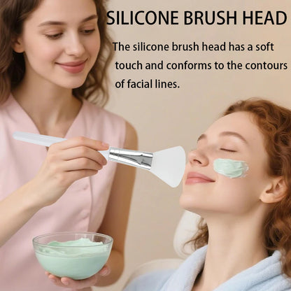 3/4PCS Silicone Face Mask Brush Application Tool Soft Silicone For Facial Mud Clay Mask Reusable Face Mask Spatula Beauty Tools