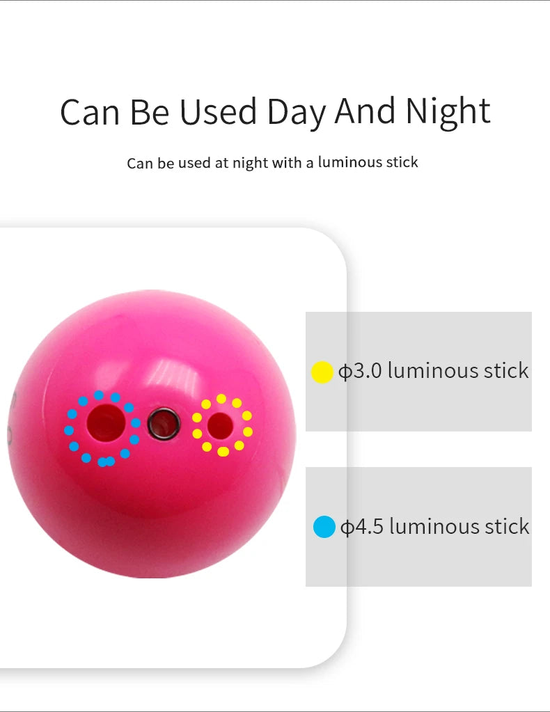 ZYZHE Sea Rock Fishing Float Conspicuous High Quality Insertable Two Luminous Stick Anti-collision Saltwater Iso-Fishing Float