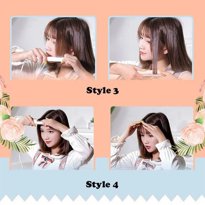 Mini Hair-Straightener Curly and Straight Hair Supplies Thermostatic Electric Ceramic Curling Iron National standard double flat