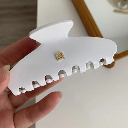 1pc Korean letter B arc grab clip high texture acetate hair clip sweet and versatile hair shark clip hair accessories