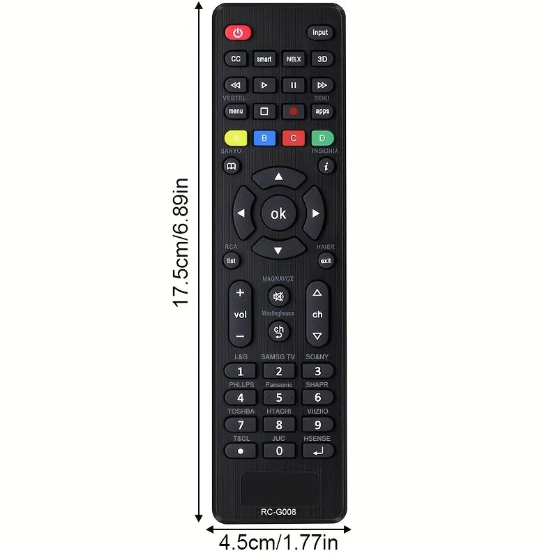 Universal TV Remote Control, Suitable for LG,Samsung,TCL,Sony, Panasonic, and Other Brand LCD/LED/3D/HD Smart TV Remote Controls