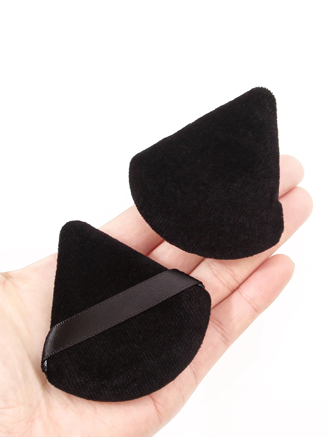 2Pcs/100Pcs  Triangle Powder Puff For Loose Powder Liquid Cosmetic Soft Plush Powder Puff Makeup Foundation Puff Makeup Tool