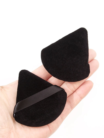2Pcs/100Pcs  Triangle Powder Puff For Loose Powder Liquid Cosmetic Soft Plush Powder Puff Makeup Foundation Puff Makeup Tool