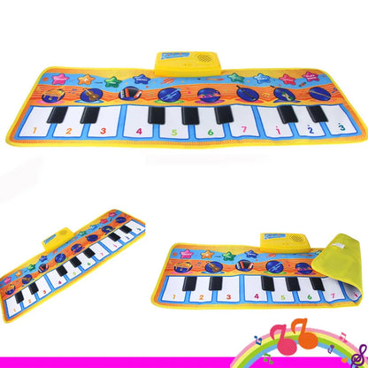 Kids Musical Carpet Baby Toddlers Fitness Keyboard Piano Mat Music Play Instrument Montessori Education Toys Gift for Girl Boy
