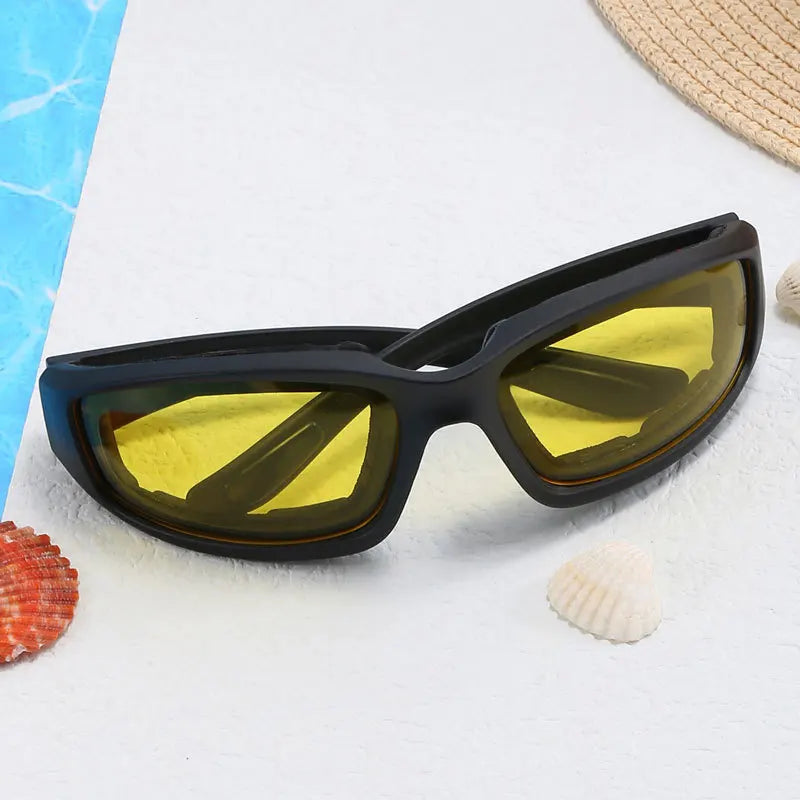 Outdoor Cycling Glasses, Eye Protection, Skiing Glasses, Cs Tactical Sunglasses, Sports Sponge Sunglasses Effectively Block 1pc