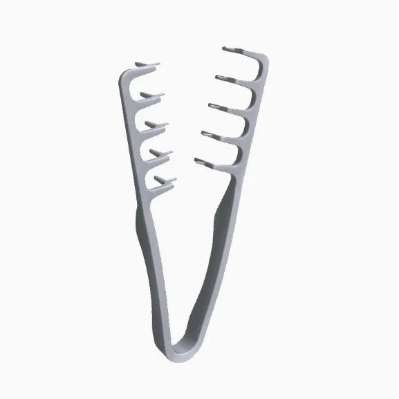 Men's Textured Styling Comb Z Shape Hair Root Lift Volumizing Comb for Fluffy Hairstyle,Seam Covering Bangs Hairdressing Tool