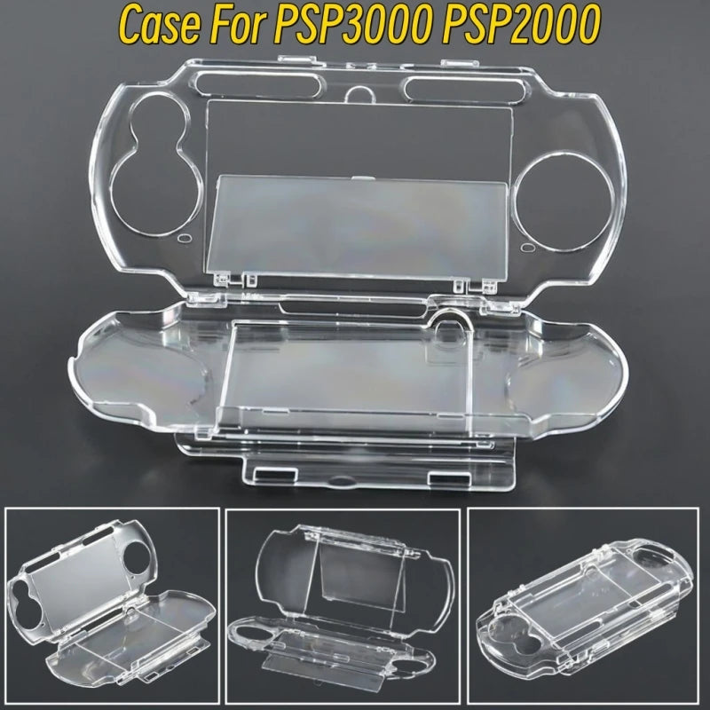 Transparent Hard Case For PSP3000 PSP2000 Game Console Full-Coverage Protective Case For PSP Crystal Protector Case